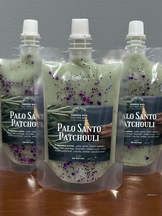 ‘Palo Santo Patchouli’ Squeeze Wax™ (Squeezable Wax Melt)