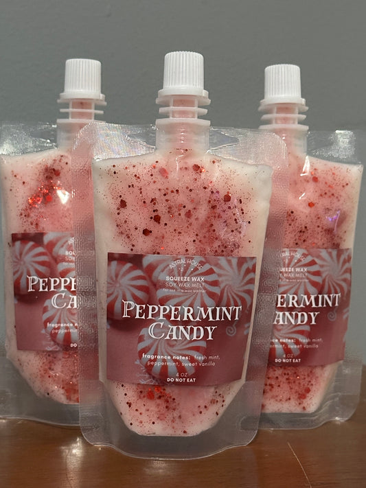 'Peppermint Candy' Squeeze Wax™ Squeezable Soy Wax Melt