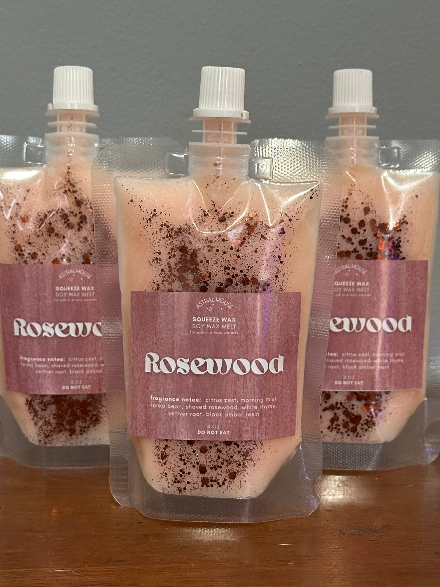 ‘Rosewood’ Squeeze Wax™ Squeezable Soy Wax Melt