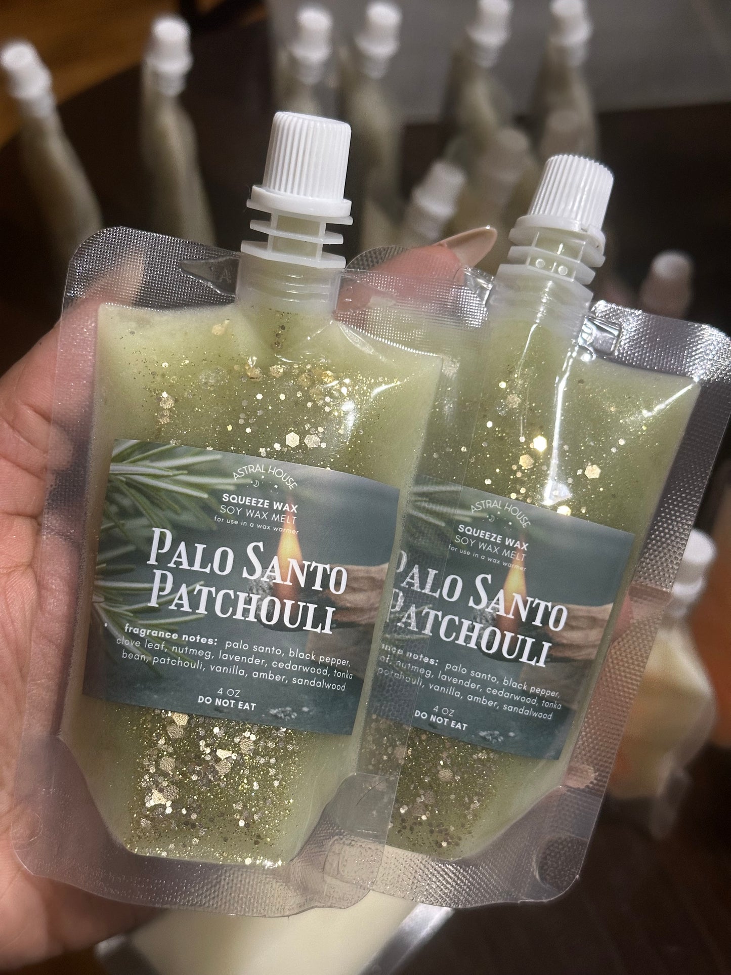 ‘Palo Santo Patchouli’ Squeeze Wax™ (Squeezable Wax Melt)