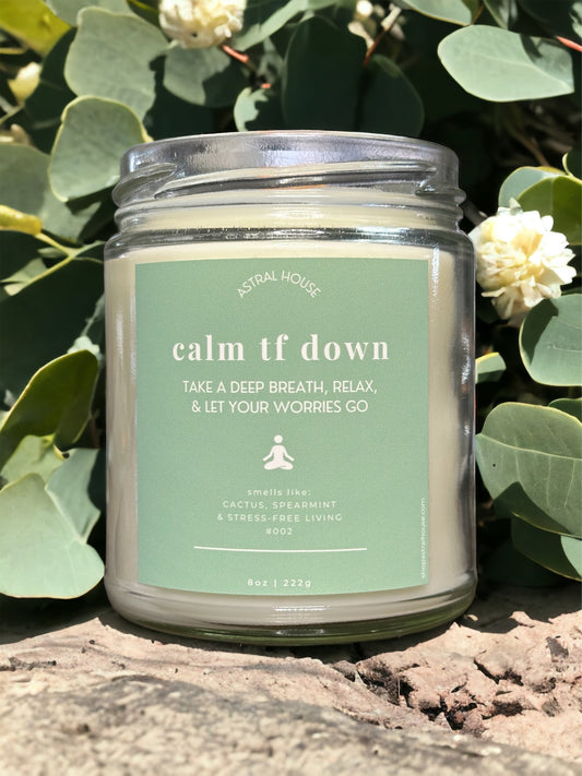 Calm TF Down Candle